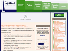 Tablet Screenshot of capstoneunderwriters.com